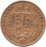 () Монета Великобритания 1872 год   ""   Золото (Au)  XF